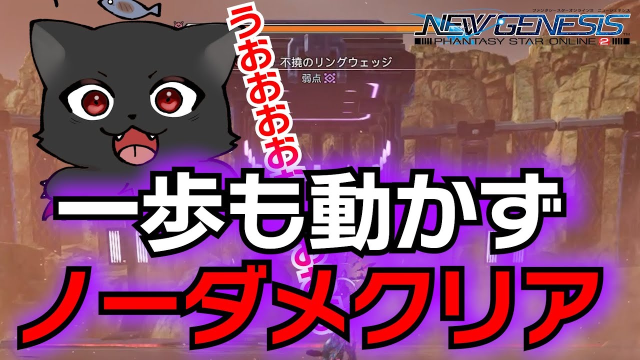 【PSO2：NGS】新ボス「リングウェッジ」を一歩も動かないでノーダメクリアしちゃった日ｗｗｗｗｗｗｗｗｗ