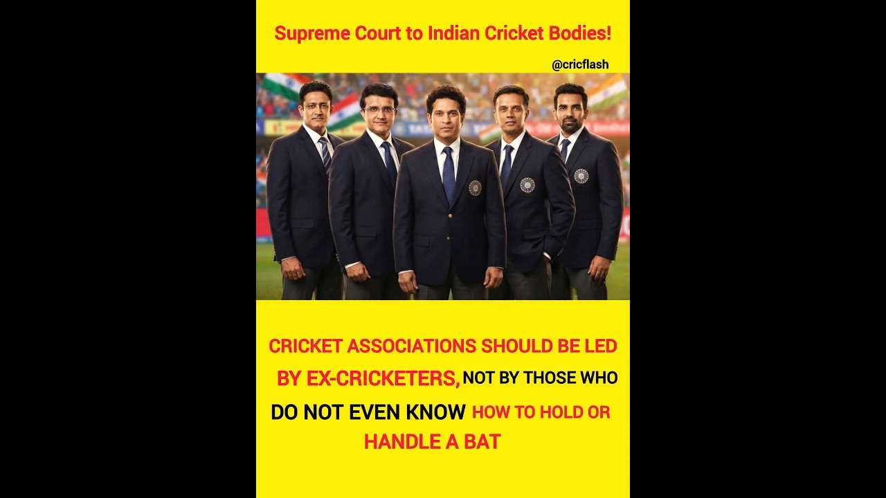 Supreme Court&rsquo;s BIG Message to Indian Cricket Bodies Ex-Cricketers Should Lead