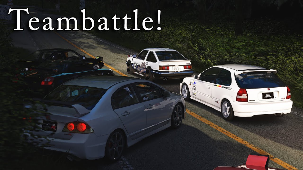 AC Touge: Teambattle! Spirit Racing vs Slow Boys Sports Club!