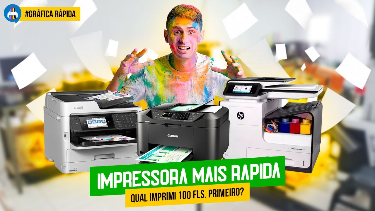 BATALHA DAS IMPRESSORAS. QUAL É A MAIS RÁPIDA?