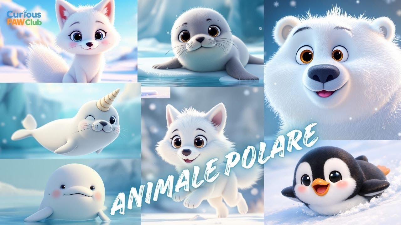 Animale Polare ❄️🐻🐋 | Cântece Educative pentru Copii