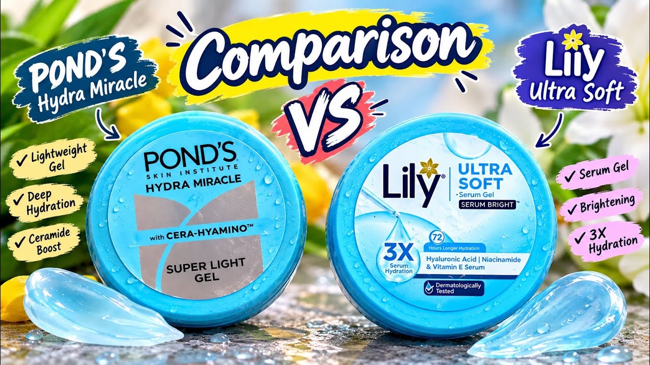 Lily Ultra Soft Serum Gel vs Pond&rsquo;s Super Light Gel | Honest Review & Comparison | কোনটা Best?
