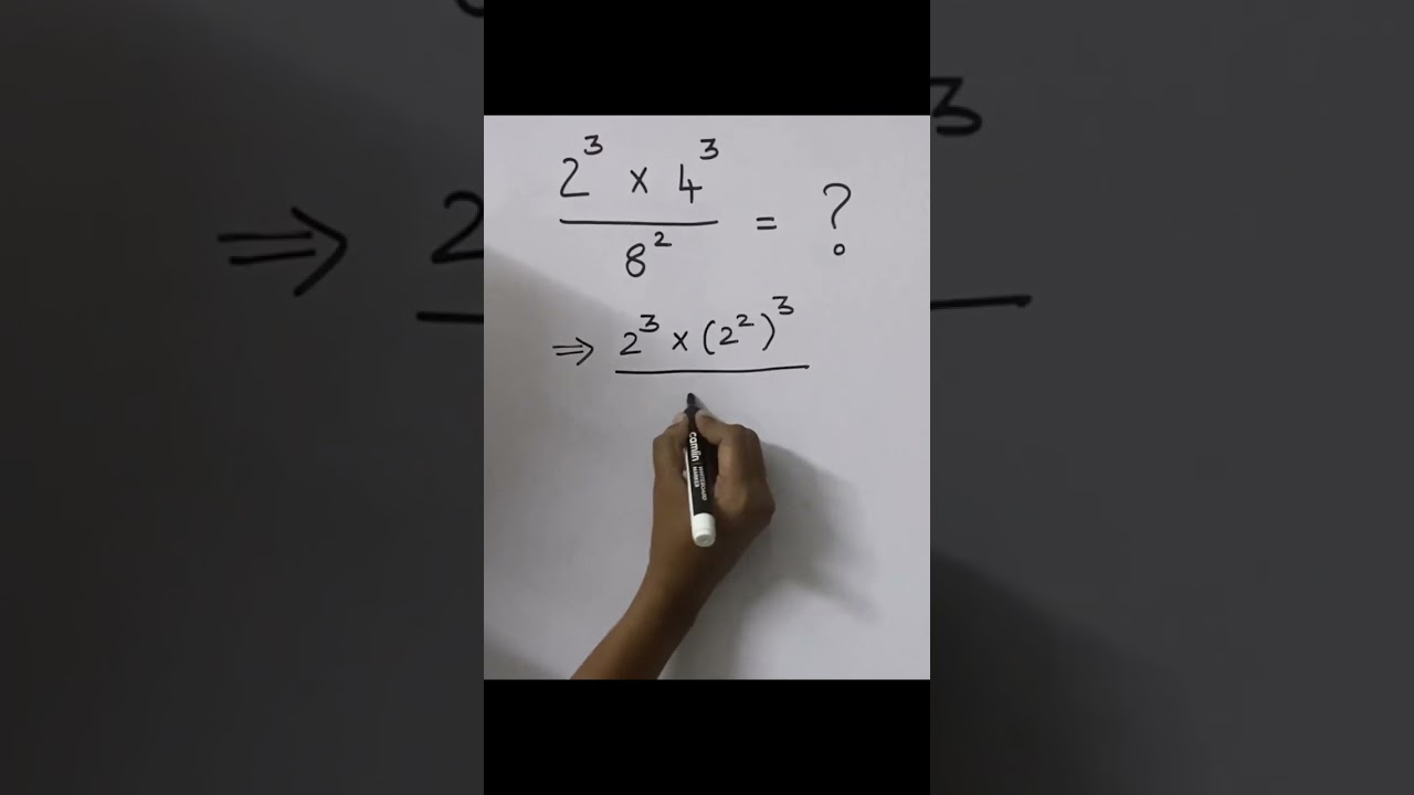 Simplify exponent power math