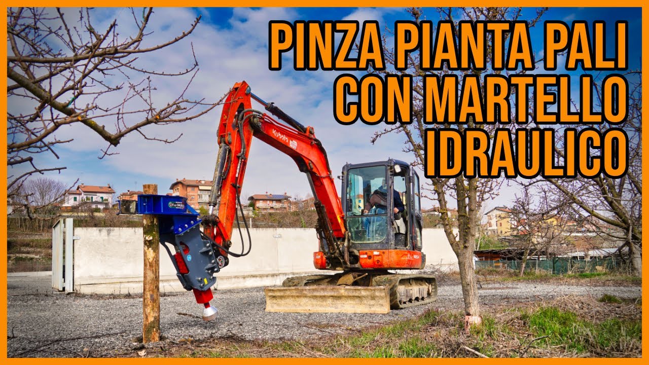 SUPER NOVITÀ: Pinza Pianta Estirpa Pali con Martello Idraulico!