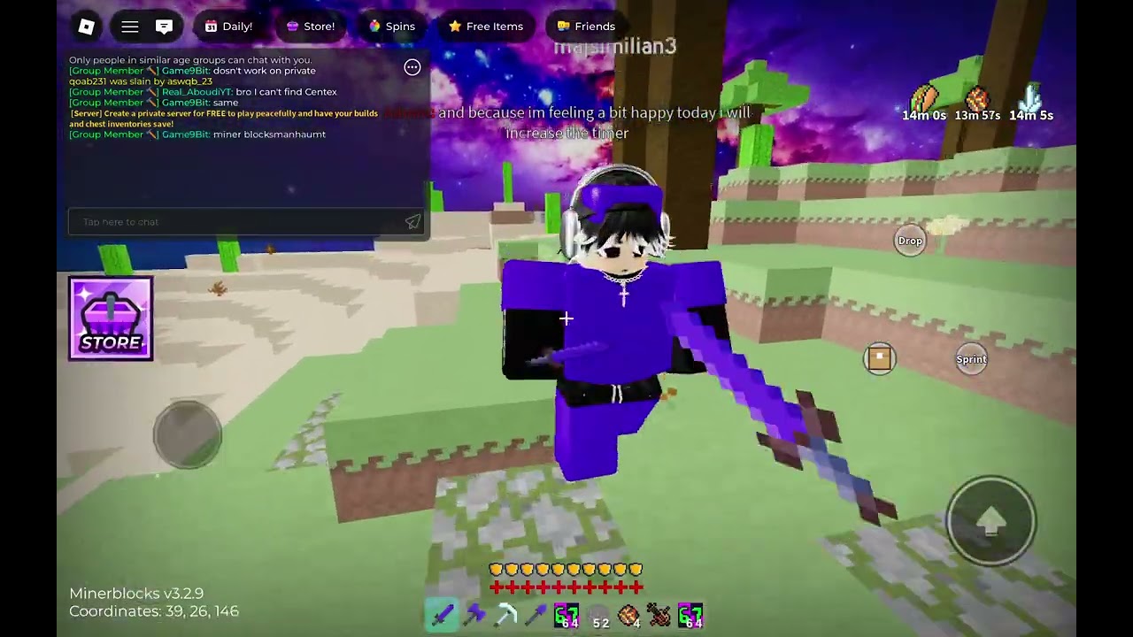 Minerblocks admin abuse 2