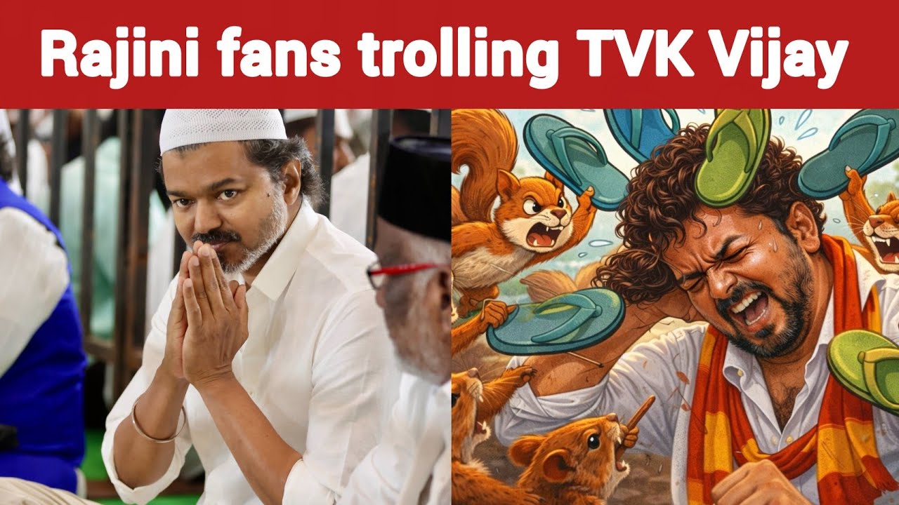 Rajini fans are angry with Vijay | Timepass space | TVK Vijay | DMK Stalin | Trisha | Vijay 