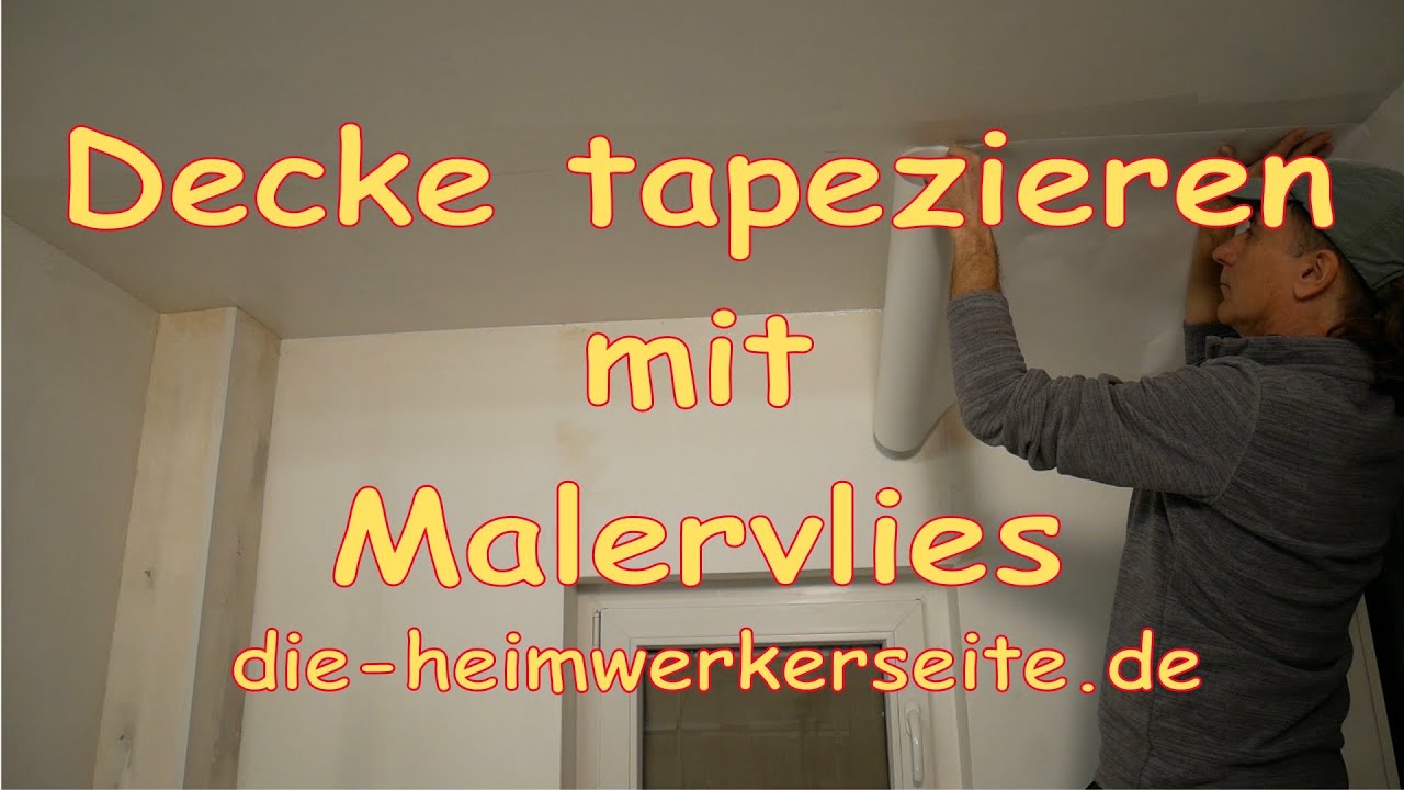 Decke tapezieren