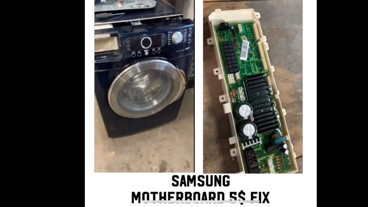 Samsung Washer No Drain Motherboard Fixed under 5$
