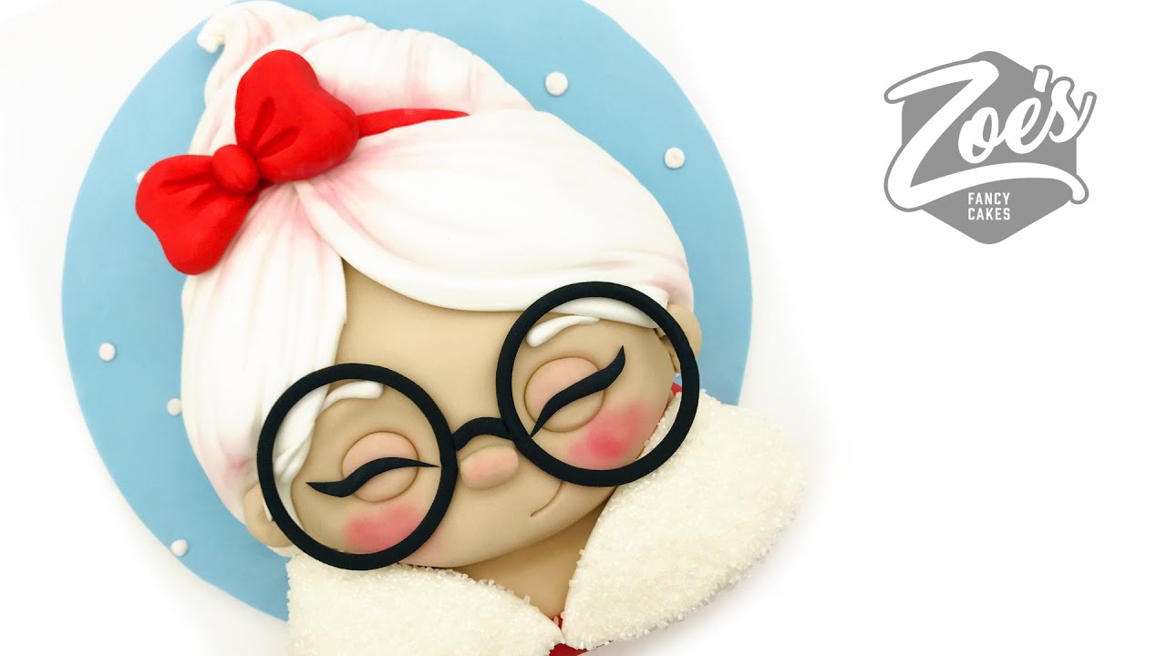 Mrs Claus Face Cake Tutorial Amazing Face Cakes!