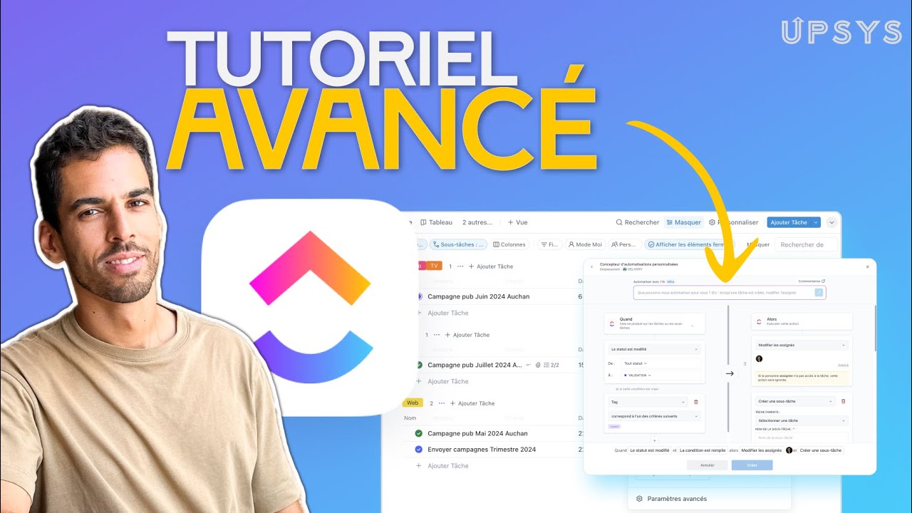 Guide ClickUp avancé : Modèles, Tâches récurrentes & Automatisations