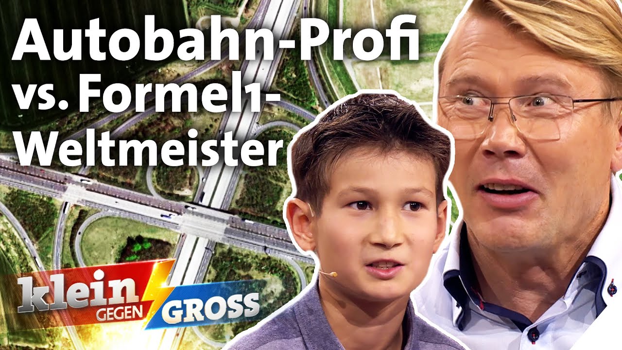 Kennt Nico alle Autobahnkreuze auswendig? Mika Häkkinen vs. 9-Jährigen | Klein gegen Groß