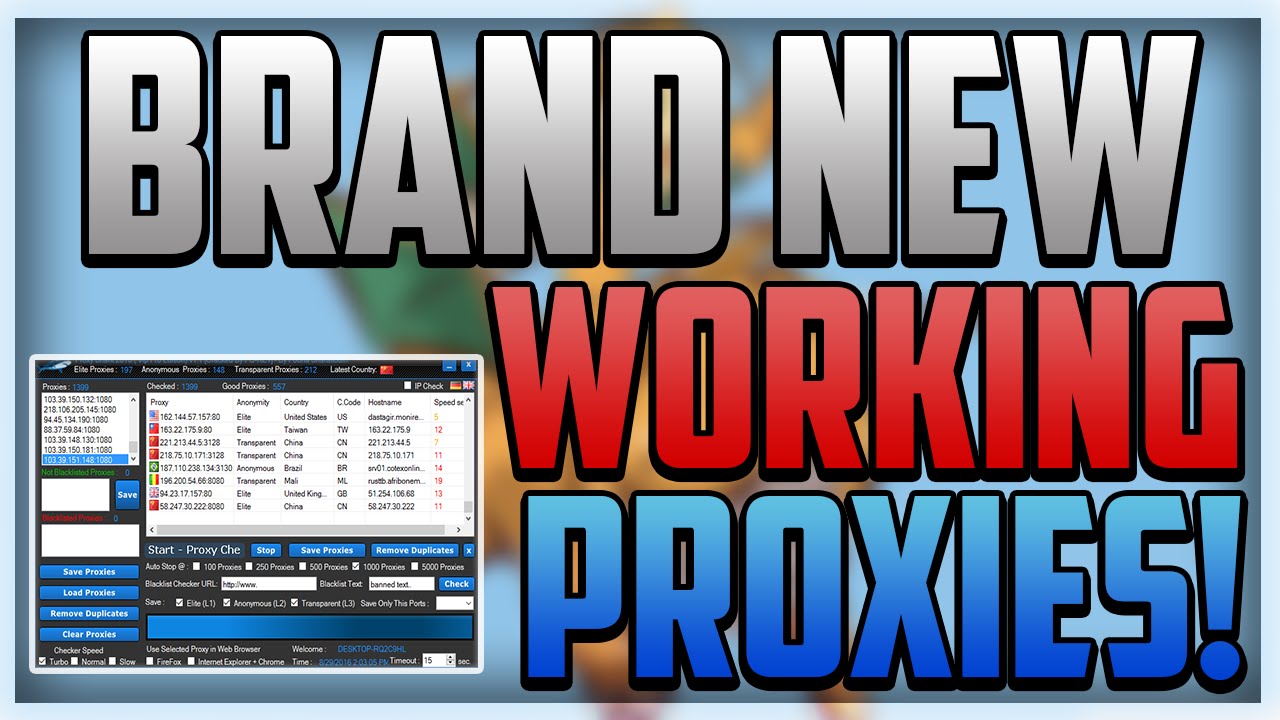 HOW TO GET TONS OF FREE WORKING PROXIES!!!