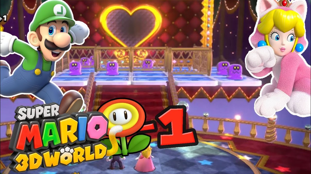 Super Mario 3D World - Luigi Entre Dans La Place ! (Monde Fleur - Partie 1)