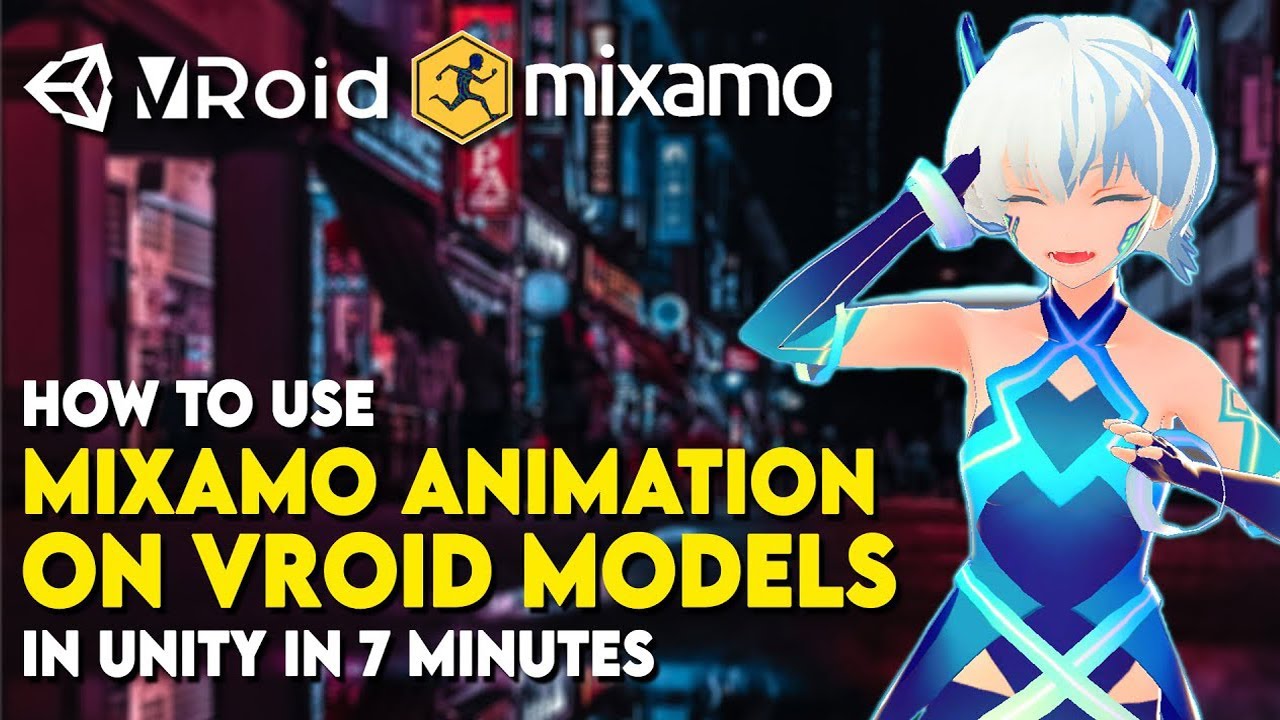 Как использовать анимацию Mixamo для моделей VRoid в Unity за 7 минут