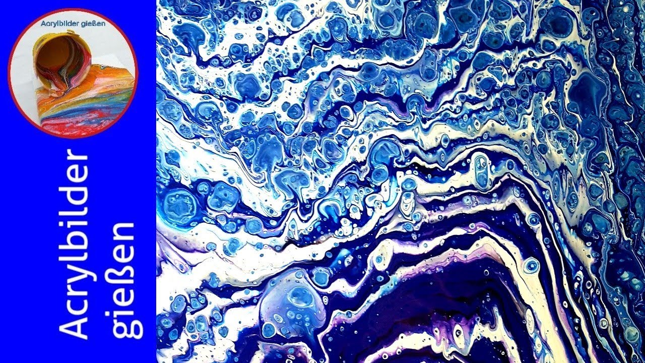 Pouring Acrylic deutsch: Der Double Pour! Tolles Ergebnis ! 🎨