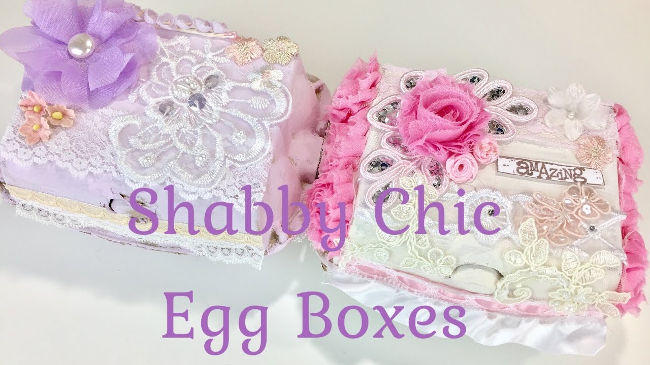 Altered Egg Box/Shabby Chic Style/FlairbyMe