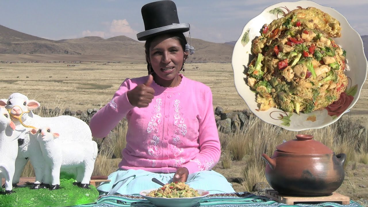 TORTILLA DE POLLO CON VERDURAS A LEÑA - CHOLITA JULIA