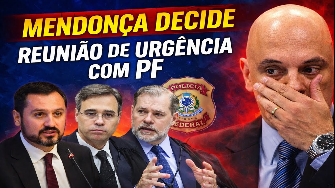 MORAES E TOFFOLI EM DESESPERO - MENDONÇA MARCA REUNIÃO DE URGENCIA COM PF