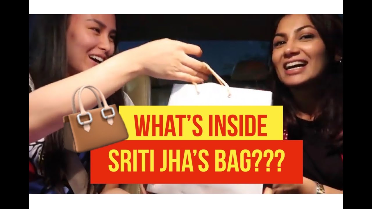 What's inside Sriti Jha's bag? curious??