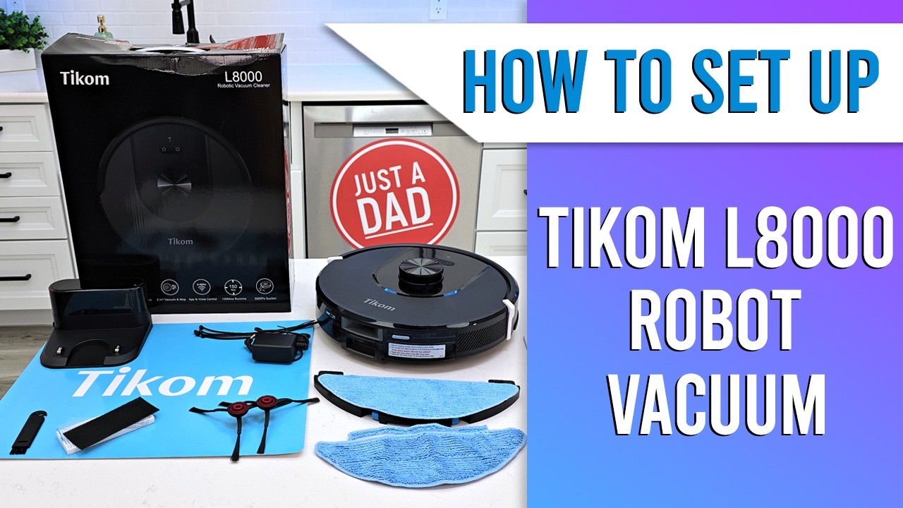 Распаковка и настройка робота-пылесоса и швабры Tikom L8000