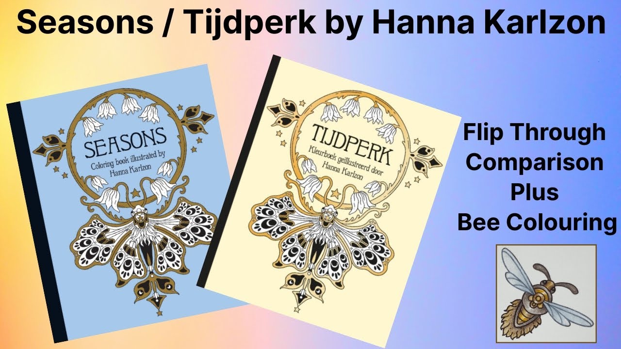 Flip Through and Comparison Seasons / Tijdperk by Hanna Karlzon (plus colouring)