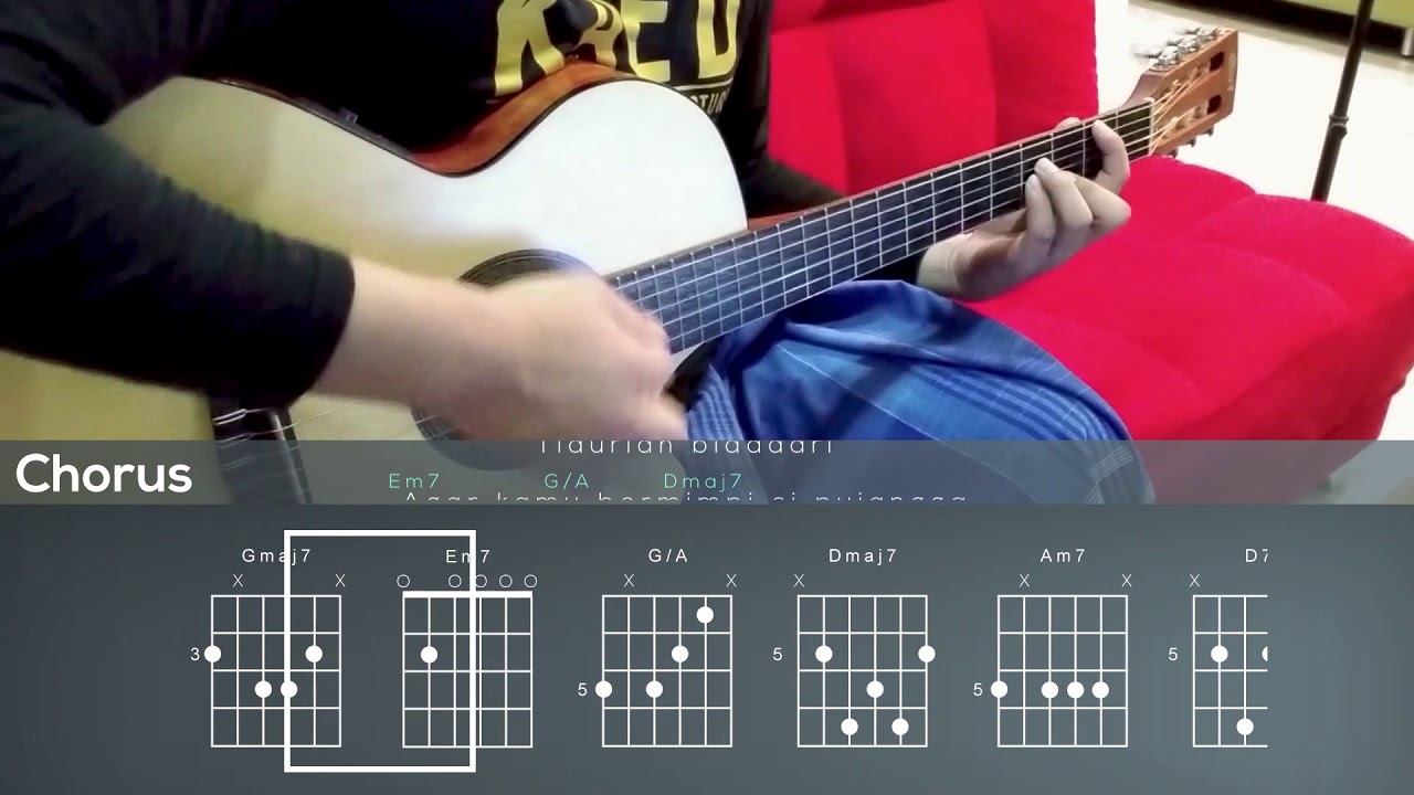 Di Kala Bulan Bermain Biola - Hujan(Chords  Tutorial)