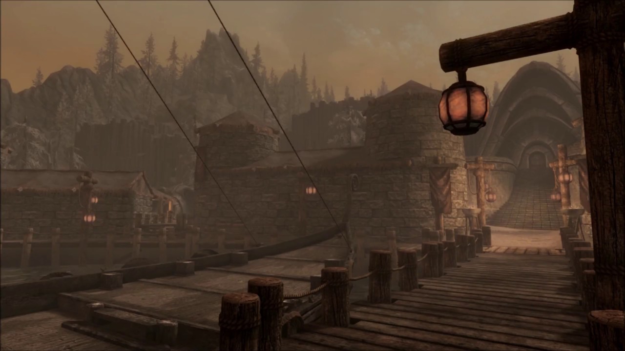 Skyrim - Solstheim Docks Ambiance (ocean, white noise)