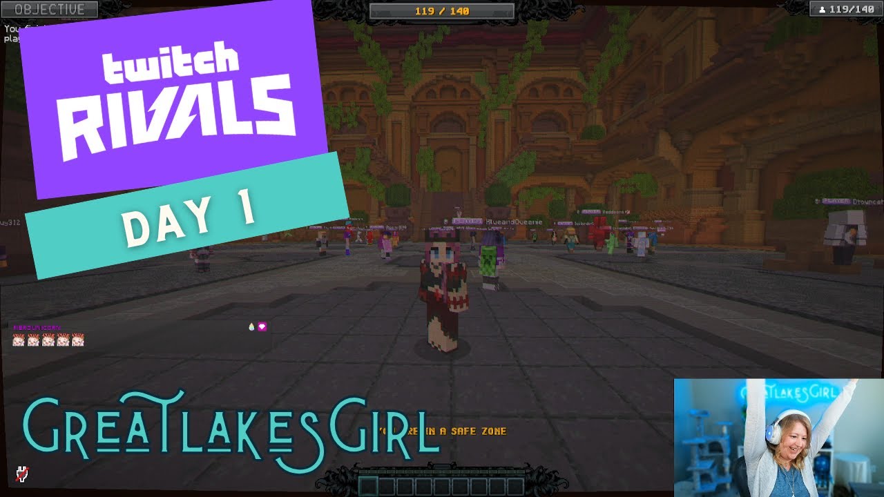 Twitch Rivals Day 1 - Minecraft House of Nightmares by hannahxxrose & sylveey
