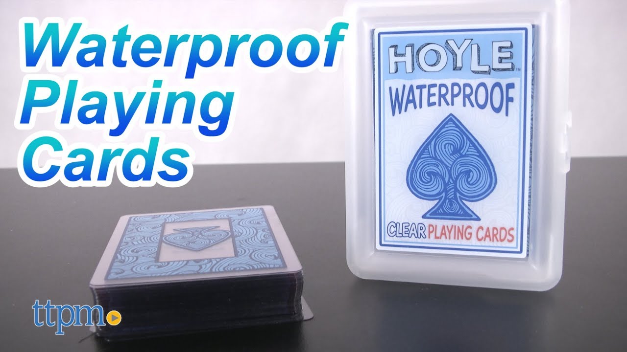 Waterproof Clear Playing Cards from Hoyle