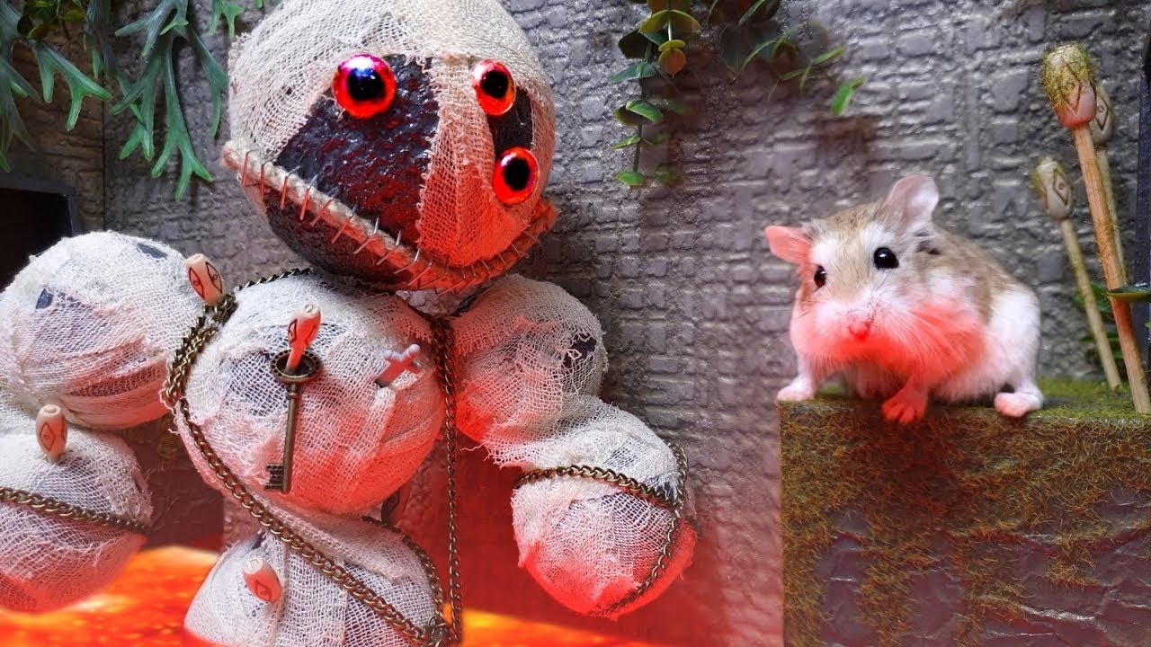 MAJOR HAMSTER vs ROCK ZOMBIE - THE FLOOR IS LAVA temple