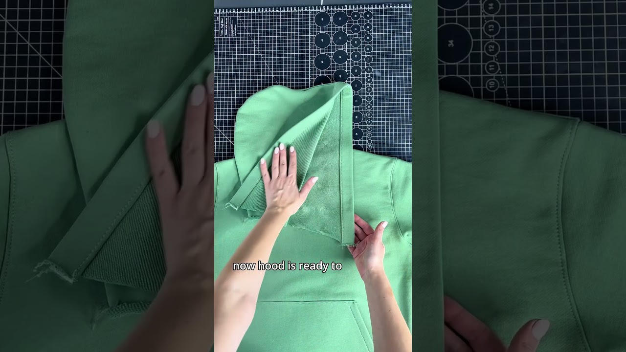 Как сшить капюшон для толстовки с капюшоном #руководствопошитью