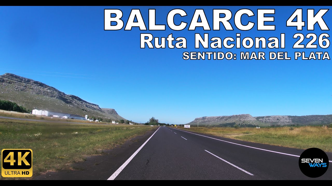 [4K] BALCARCE - RUTA NACIONAL 226 (Tramo Balcarce - Sierra de los Padres - Mar del Plata) | Driving