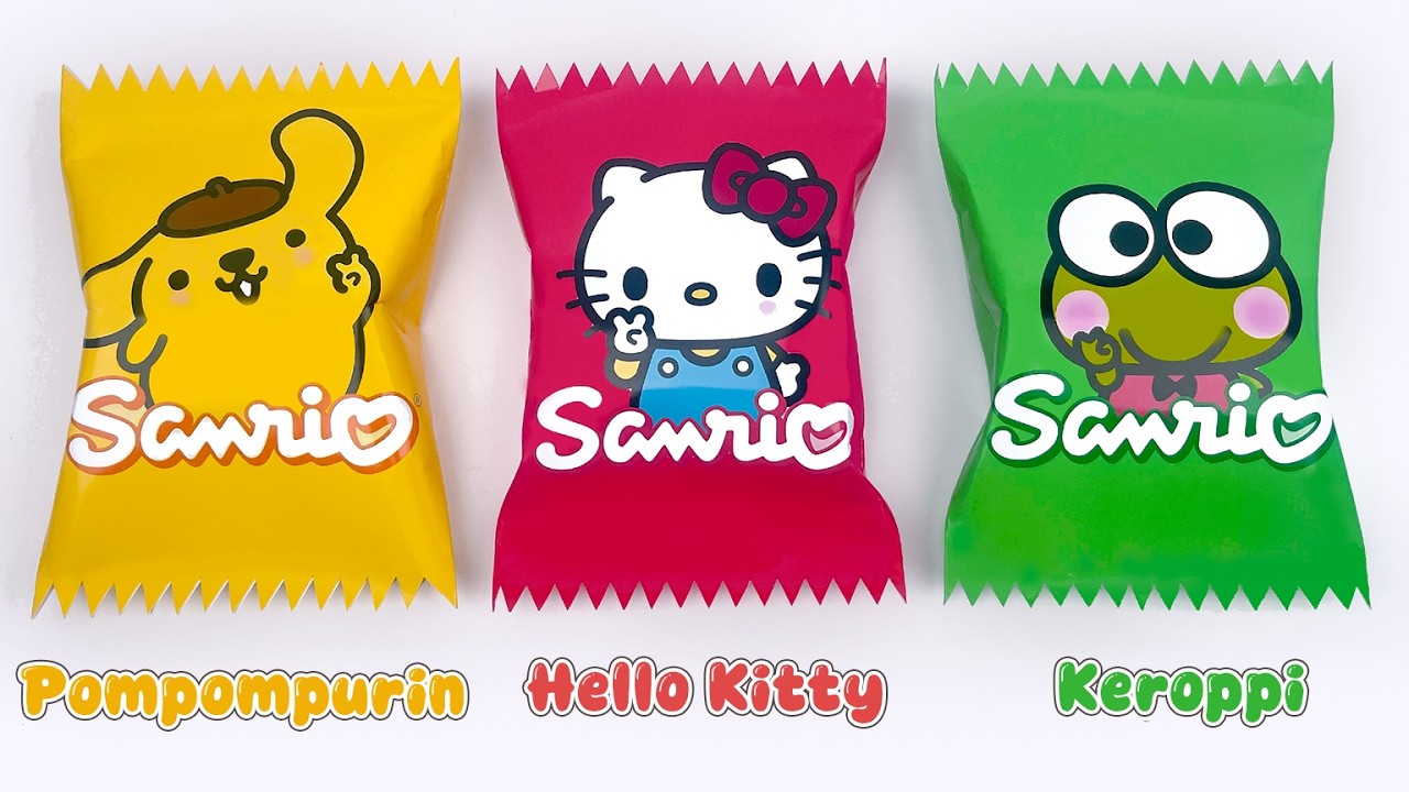 Paper DIY | SANRIO Candy Blind Bag Hello Kitty, Keroppi, Pompompurin Unboxing! | ASMR