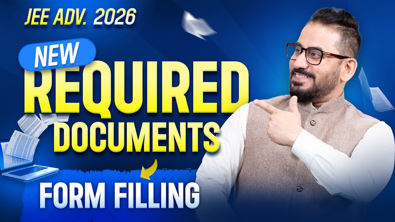 New Required Documents 🔥JEE Advanced Form Filling⚠️ #jee #jeemain #jee2026 #jeeadvanced