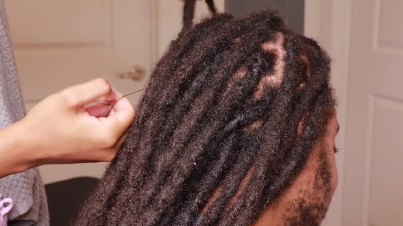 EASY Rubberband Retwist Method on Long & Thick Locs | NO PRODUCT