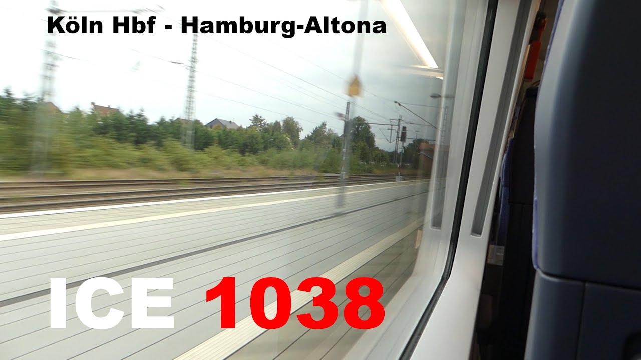 Nonstop von Essen nach Hamburg: ICE 1038 (Sprinter) Mitfahrt Köln Hbf - Hamburg-Altona | ICE 4