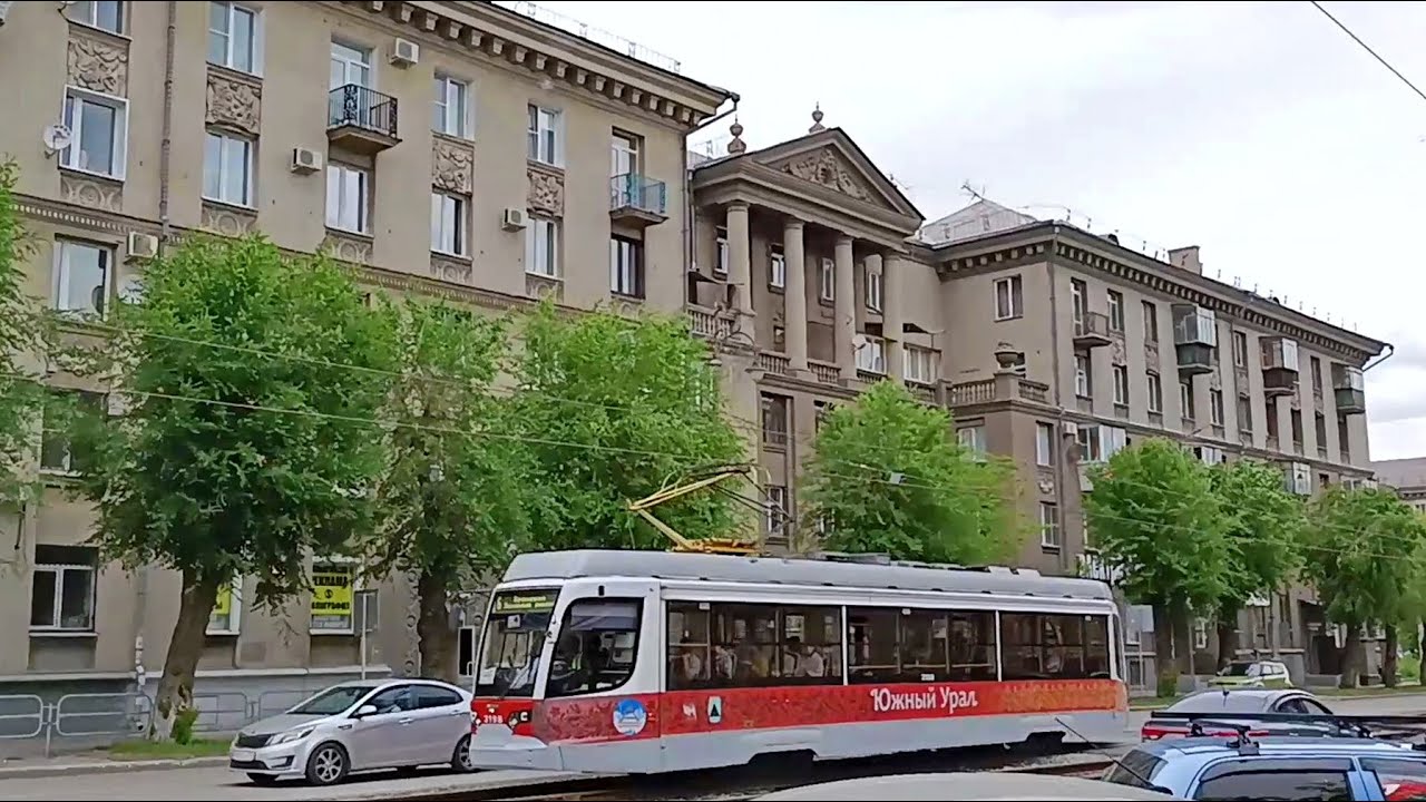 Магнитогорск, улица Ленинградская, улица Набережная и проспект Металлургов (20.06.2022)