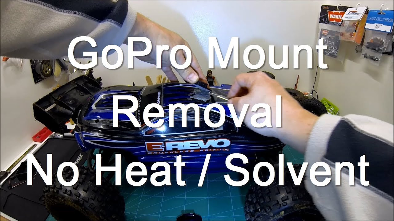 GoPro Sticky Mount Removal (no heat or solvents).