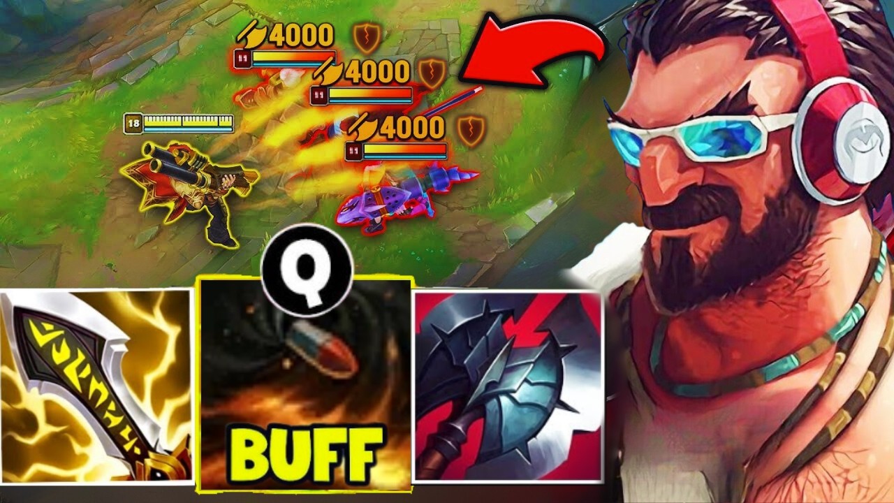 Graves but every auto shreds your armor and health (Mid Lane Graves)