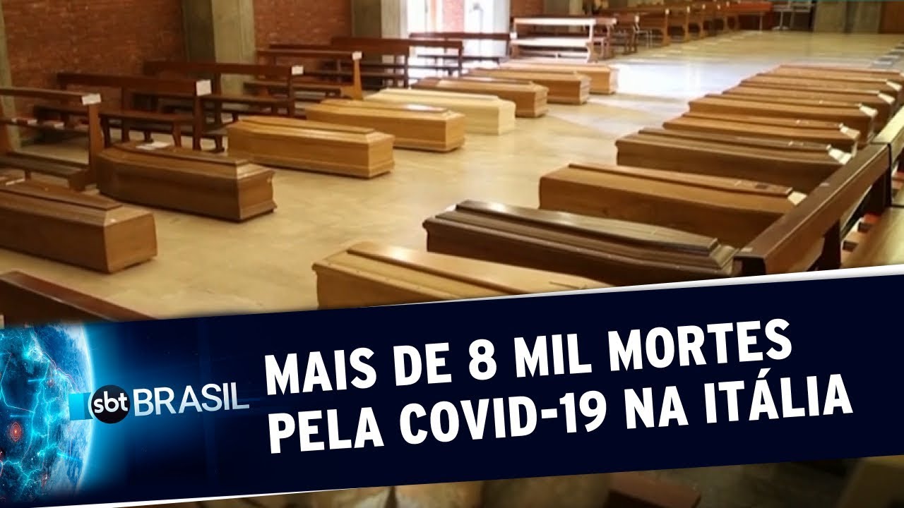 Itália já contabiliza mais de 8 mil mortes pela Covid-19 | SBT Brasil (26/03/20)