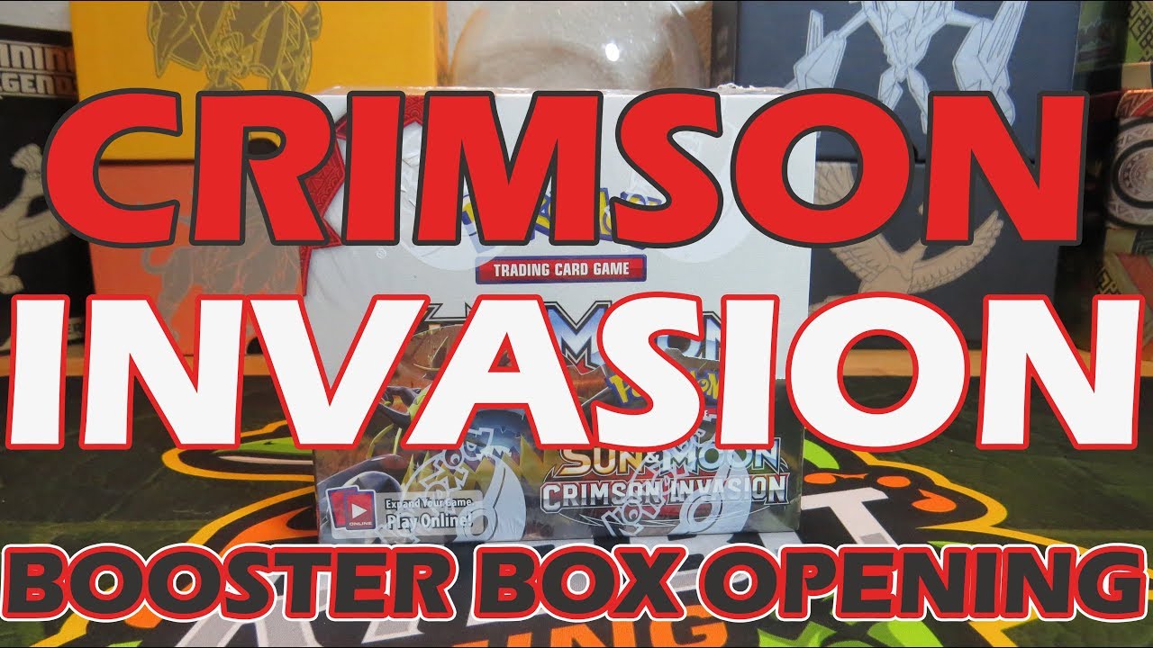 I PULLED WHAT!? CRIMSON INVASION BOOSTER BOX OPENING!