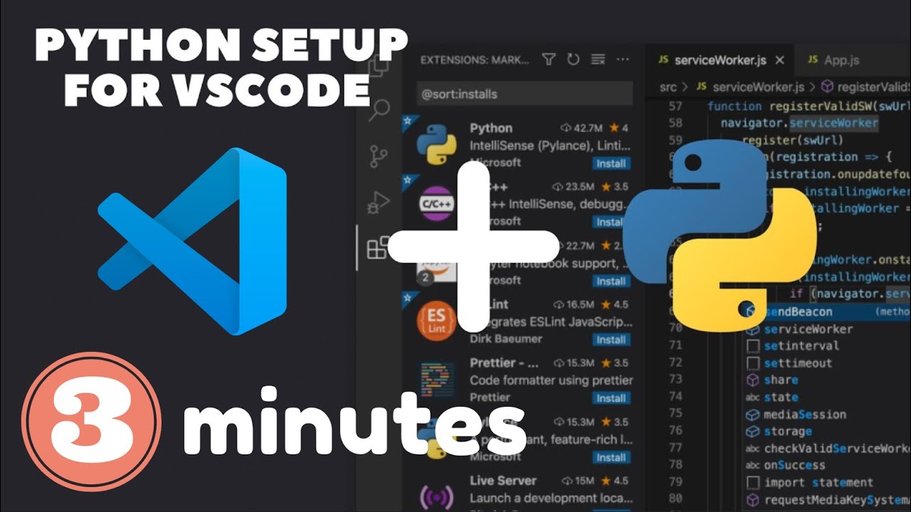 Как настроить Python для VSCode всего за 3 минуты!! Я устанавливаю Python и настраиваю VSCode для...