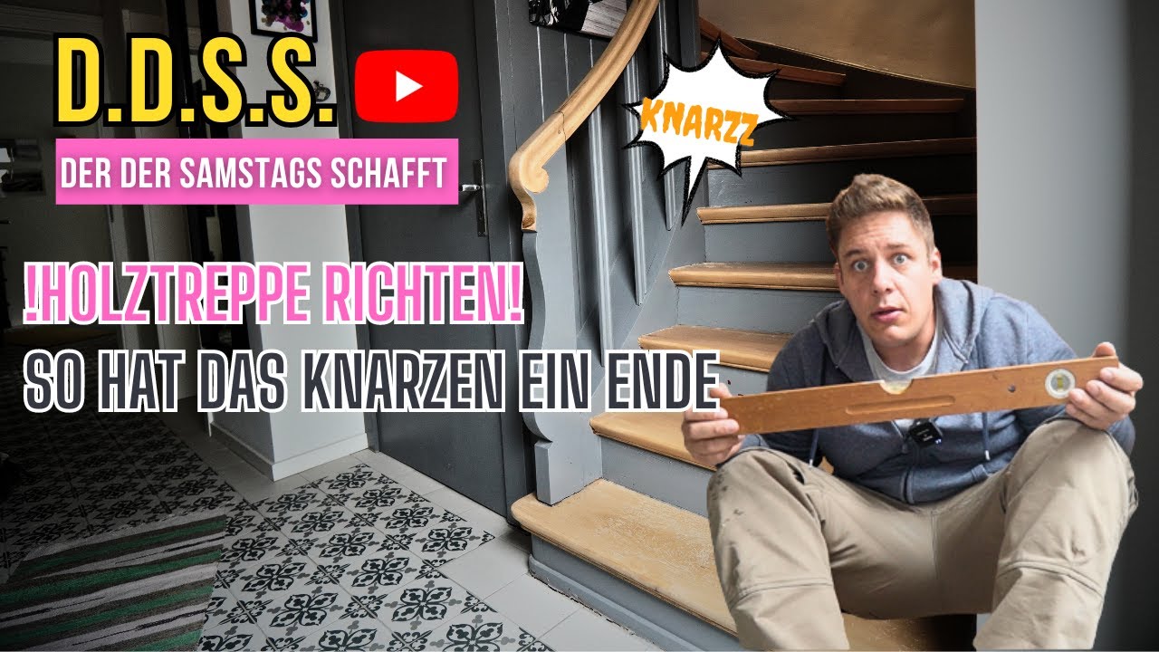 Holztreppe Richten! So rettest du deine Treppe und beseitigst das nervige KNARZEN !