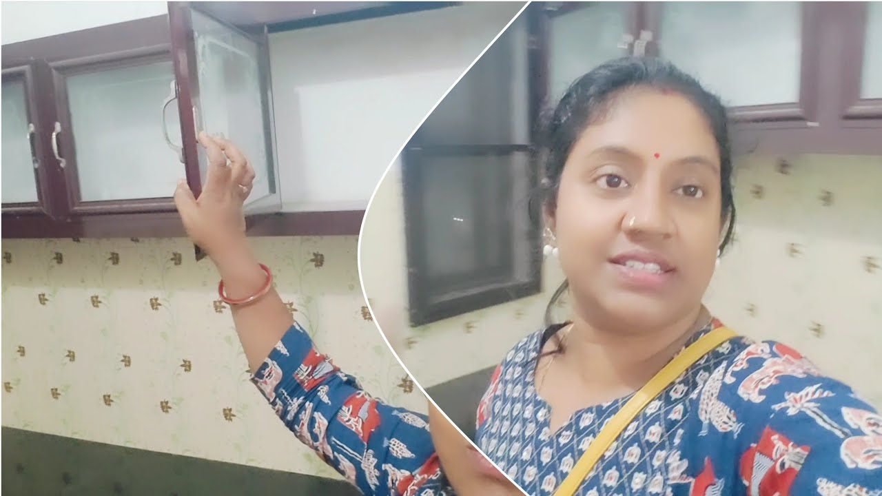 নতুন ফ্ল্যাটে নতুন কিচেন এ আজ এসে পৌছালাম।।