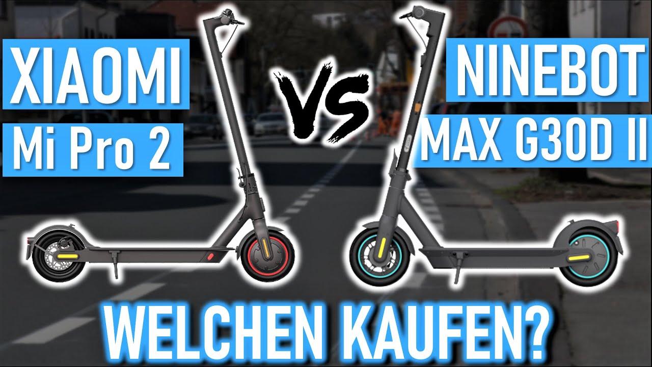 XIAOMI Mi Pro 2 vs. NINEBOT MAX G30D II | E-Scooter Vergleich 2025 (mit Stra&szlig;enzulassung)