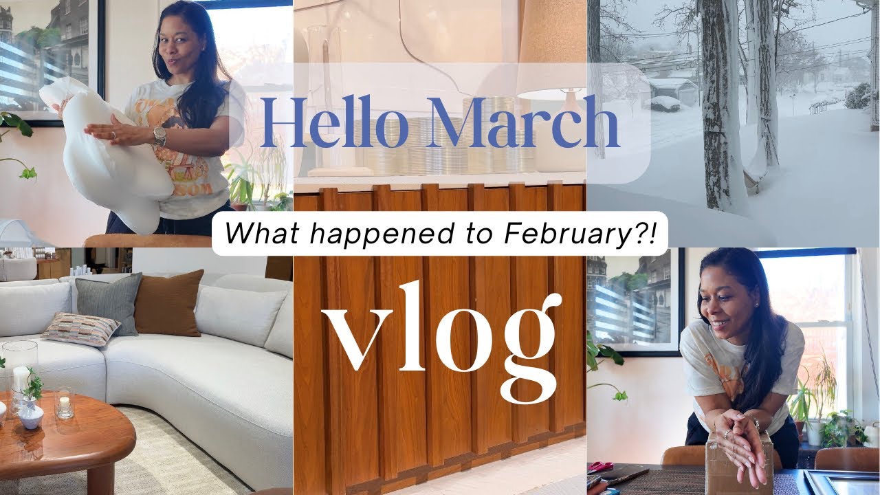 Vlog| Home Decor Update + the pillow & comforter i didn't know I needed + where did February go?!