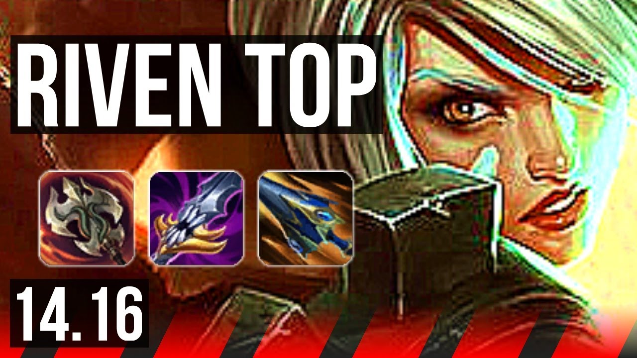 RIVEN vs TEEMO (TOP) | 6 solo kills, 1000+ games | EUW Master | 14.16