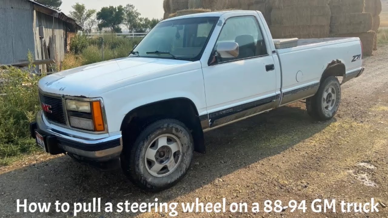 How to remove a steering wheel on a 88-94 Chevy Silverado