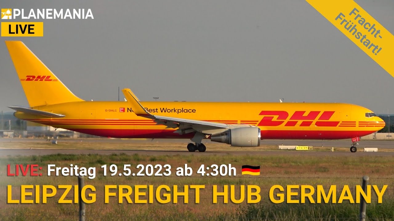 ✈️ Aviation Livestream vom Airport Leipzig / Halle EDDP: Frühschicht für Frachtflugzeuge