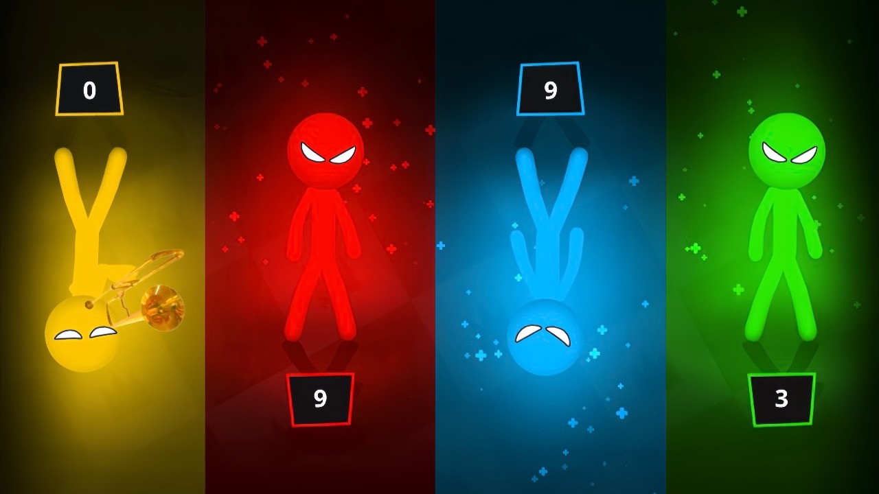 🥇 INSANE Stickman Party Tournament 😱 | 4 Players Mini Games Chaos